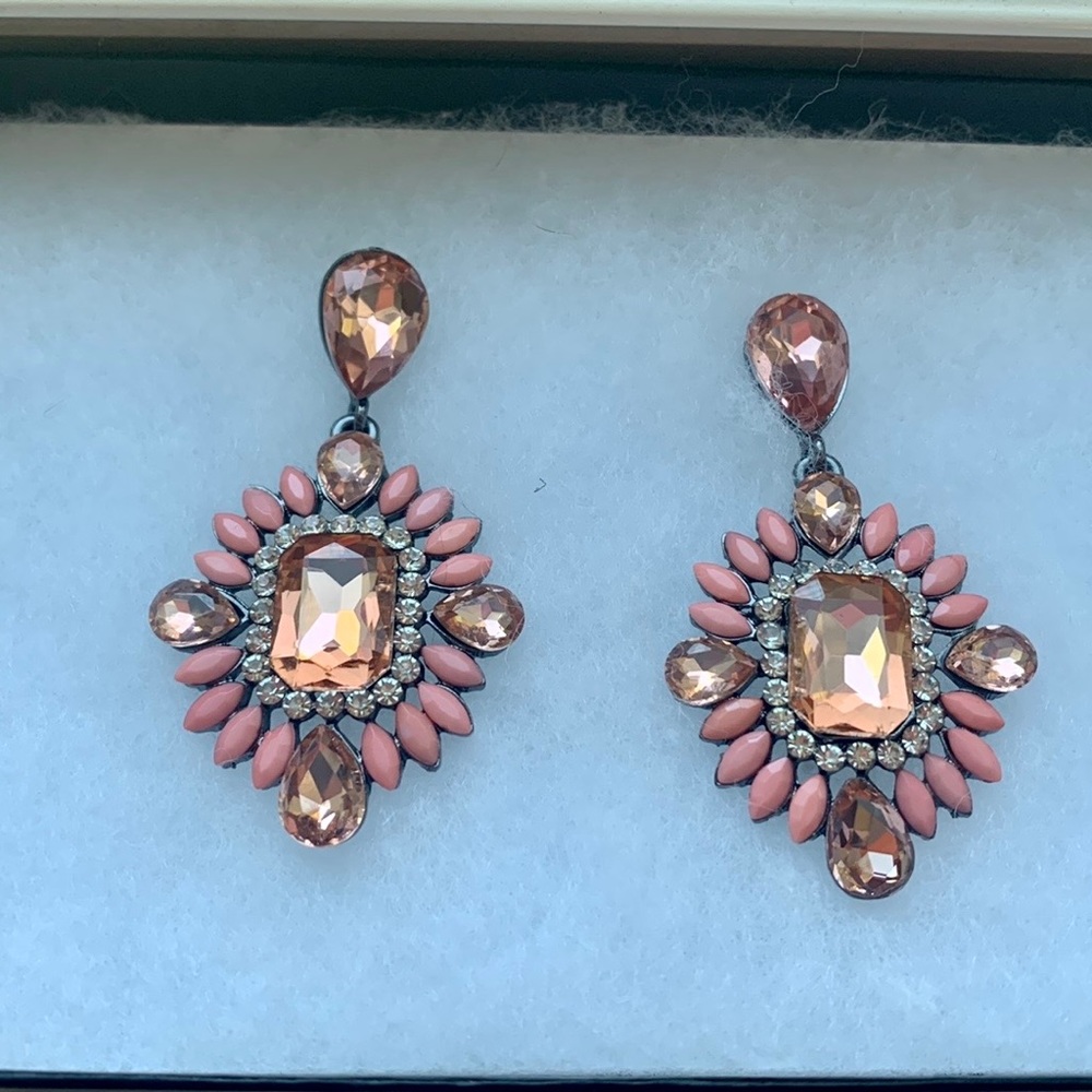 Vintage style rose earrings